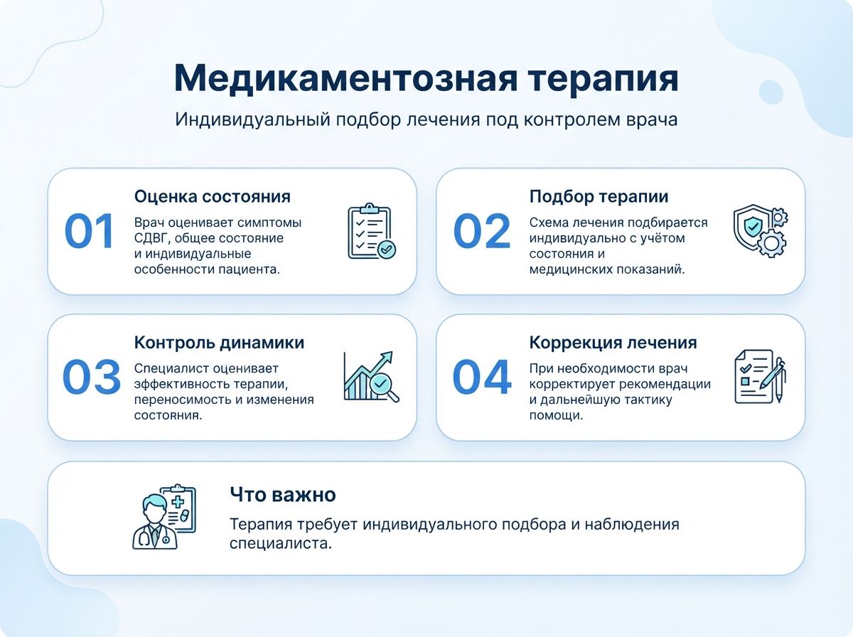 Лечение СДВГ в Окуловке у детей и взрослыхинфографика